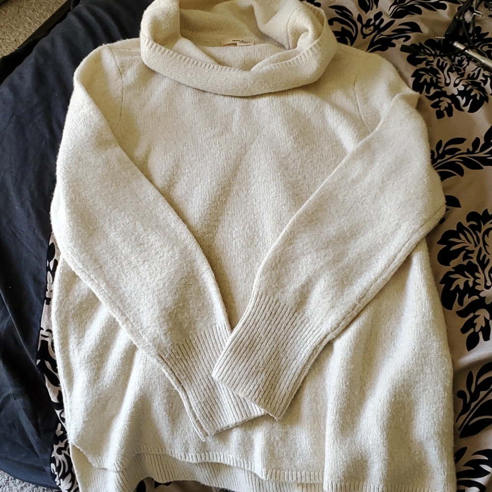 DKNY cowl neck high low sweater